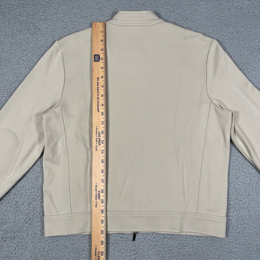 Vintage Polo Ralph Lauren Sport Jacket Womens L Beige Cropped Fit USA Made 90s - Picture 12 of 14